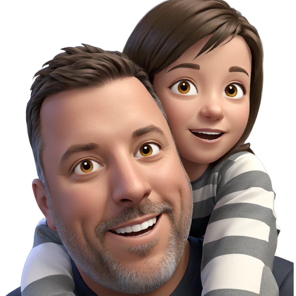happy father daughter moment emoji