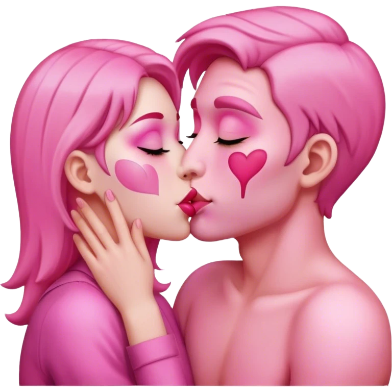 Pink kiss  emoji