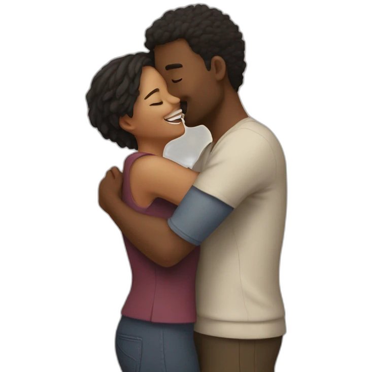 Lover hug emoji