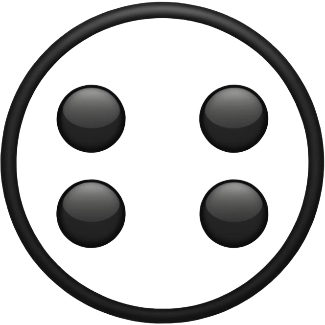 Make to round circles and one long line emoji