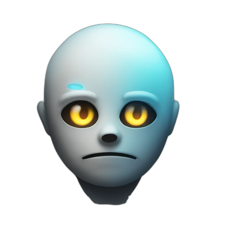 Sans glowing eye emoji