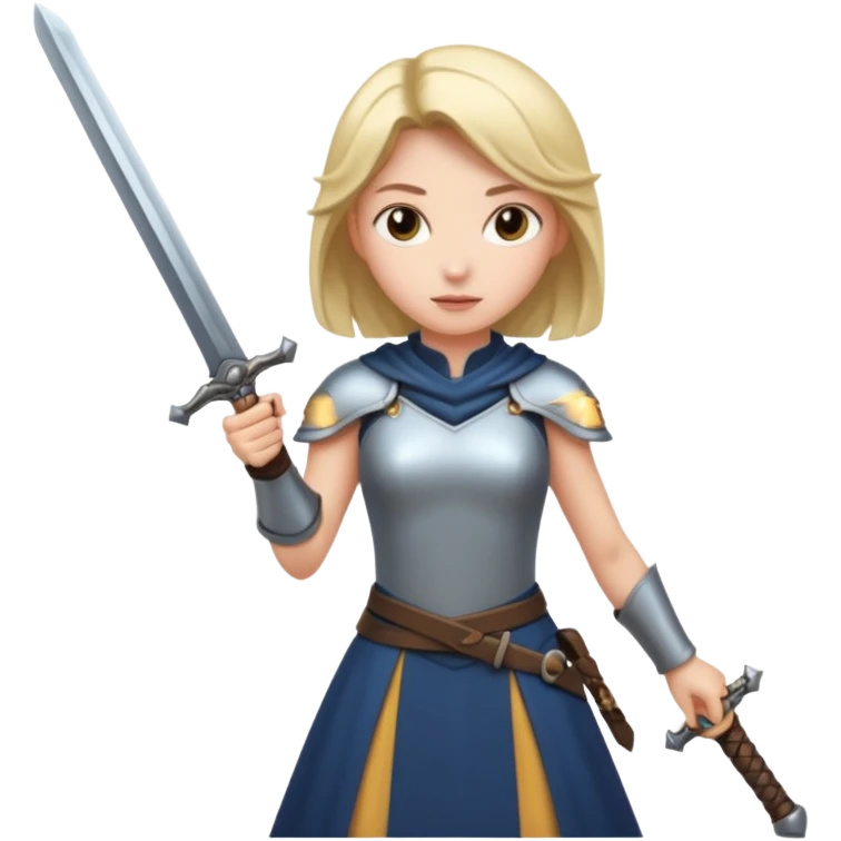 girl with sword emoji