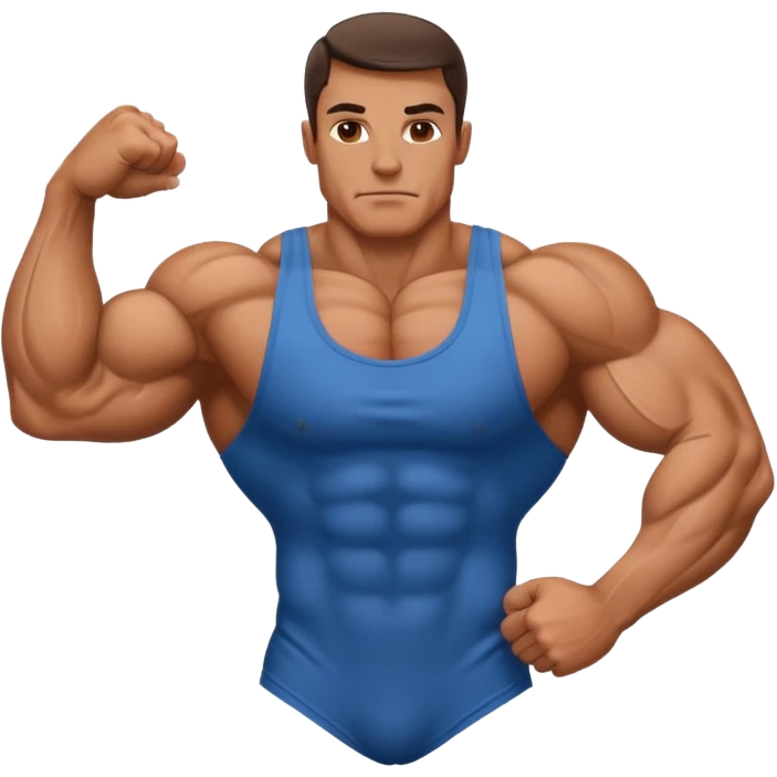 bodybuilder posing emoji