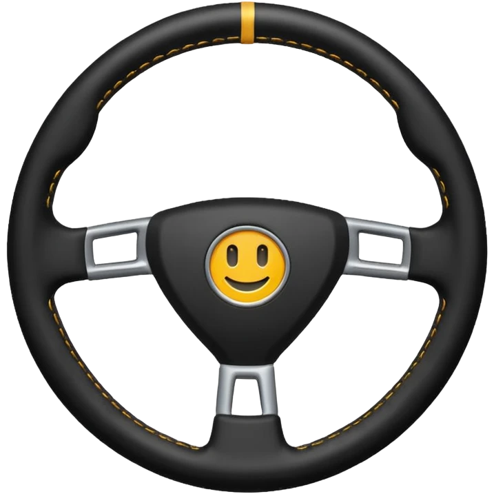 car steering wheel emoji