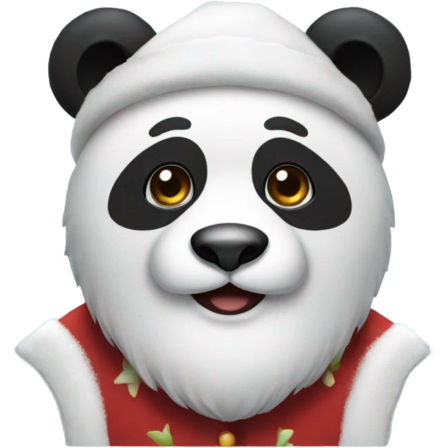 Panda Santa emoji