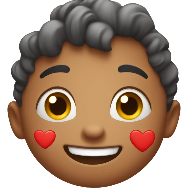 red cute happy heart  emoji