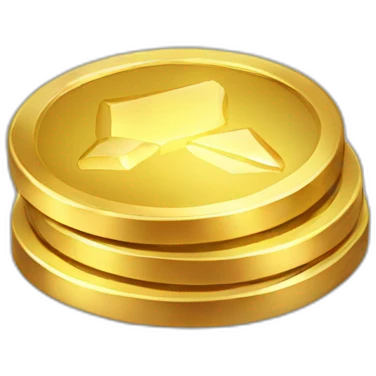 Shiny coin gem emoji