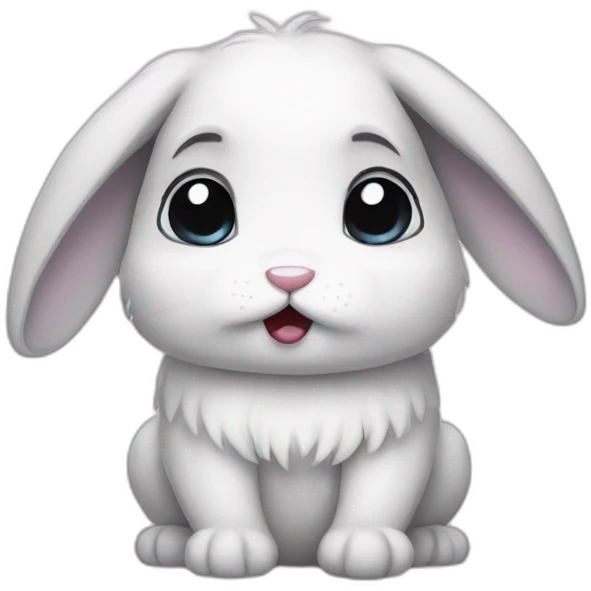 Bunny with tears emoji