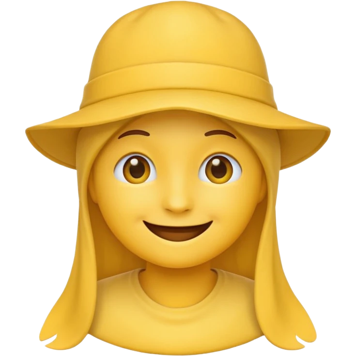 Şapka takan ve Gülen emoji emoji