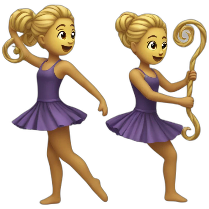 bâton twirling emoji