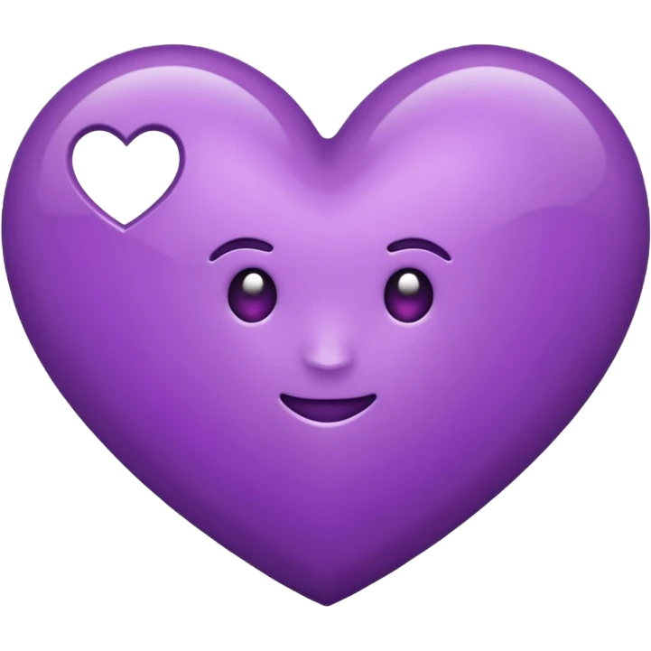 quiero solo la mitad del corazon morado, ahi esta completa, es como si estubiese roto a ;a mitad el corazon morado emoji