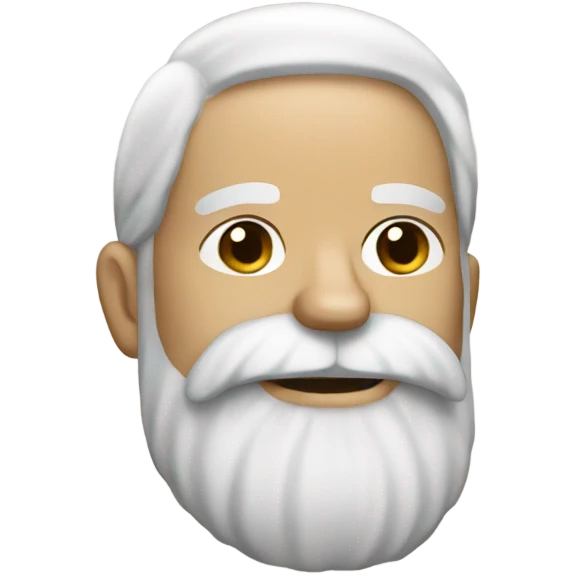 White bearded man with dog emoji