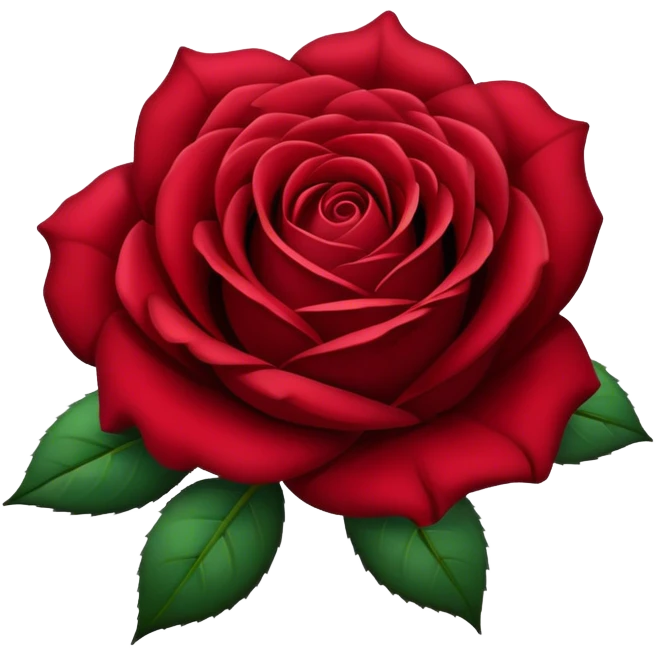 Dark red rose emoji