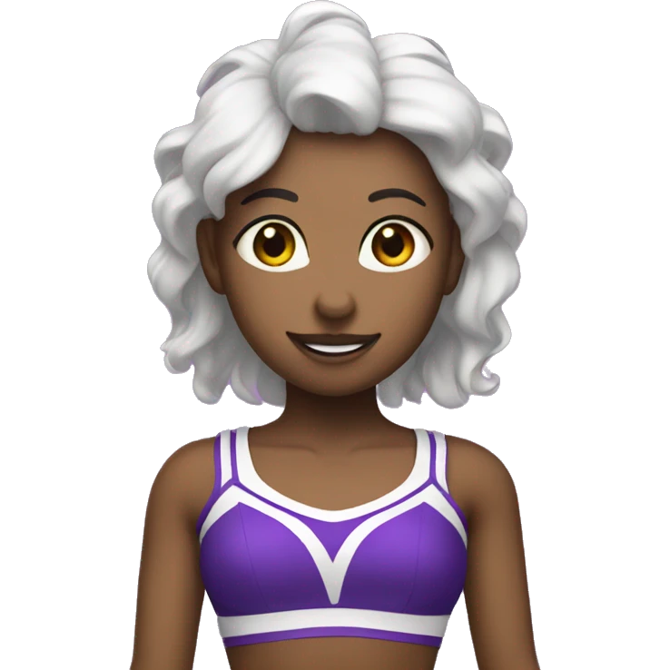 UCX cheerleader purple emoji