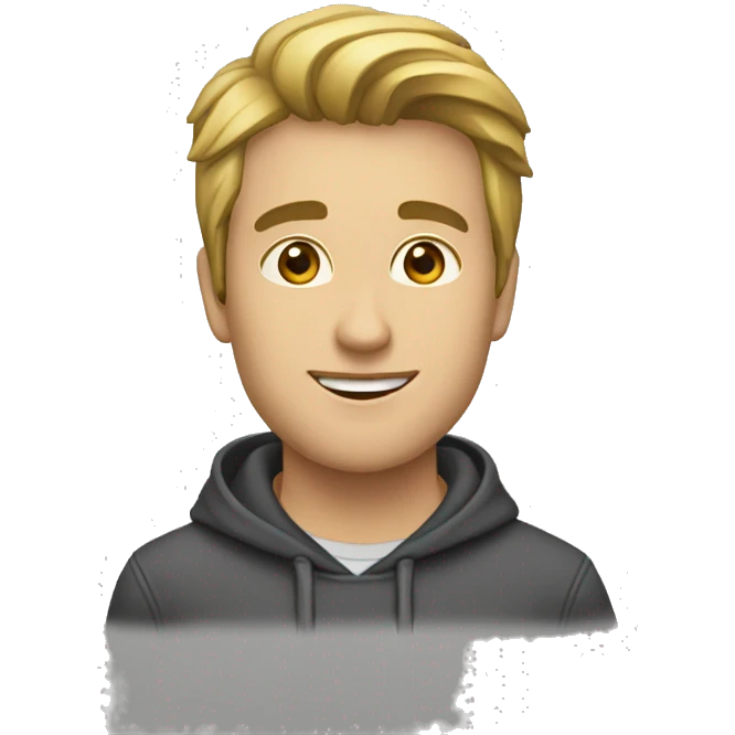 лысый мужчина ест яблоко emoji