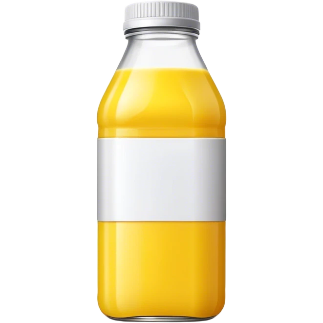 Yellow juice bottle emoji