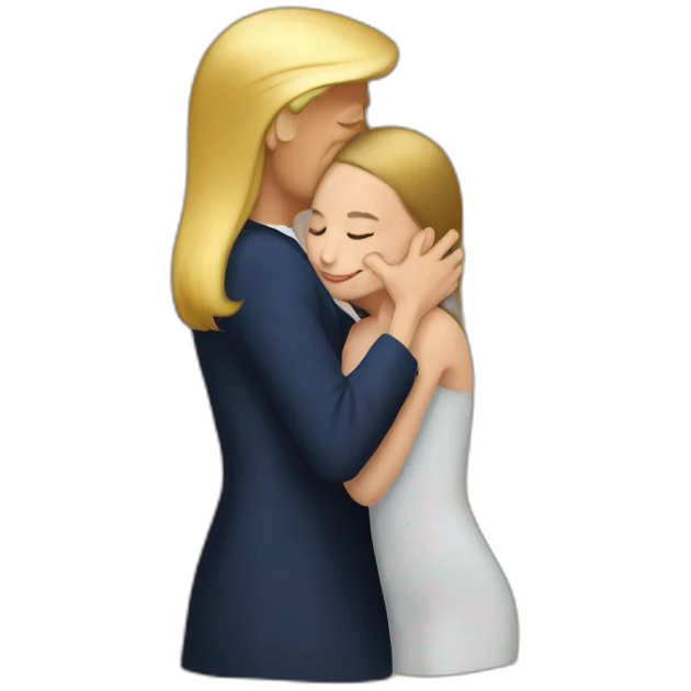 trump kissing his daughter, positivity, inclusiveness emoji