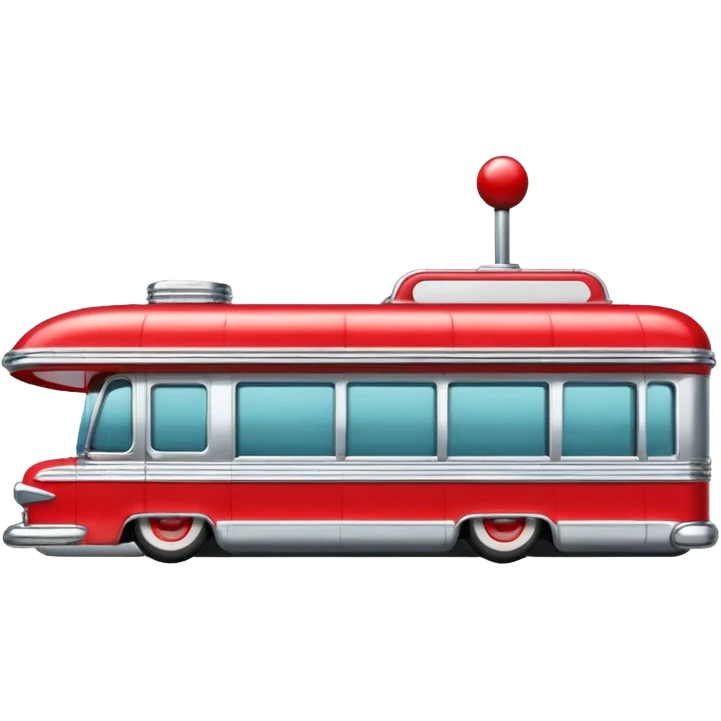1950s diner exterior facing right emoji