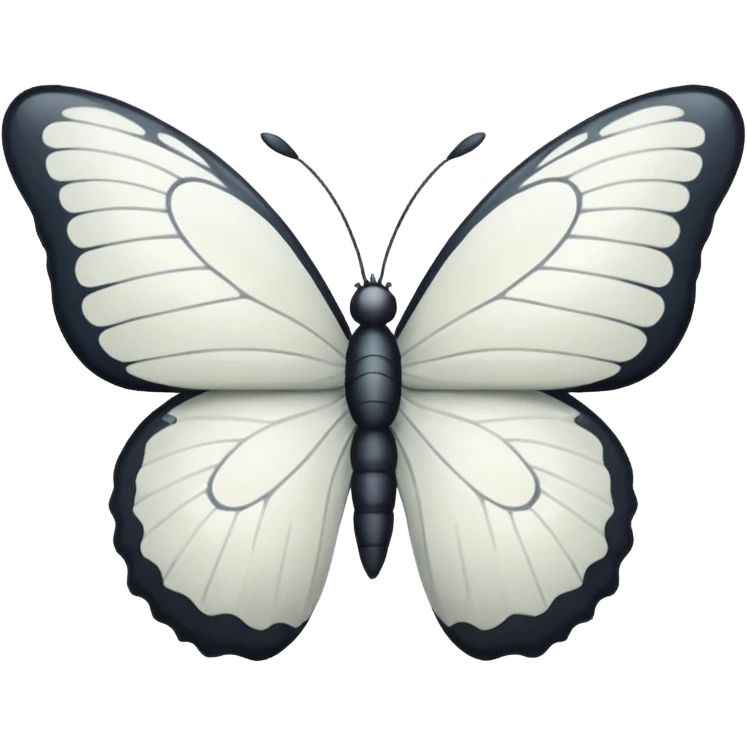 White butterfly emoji