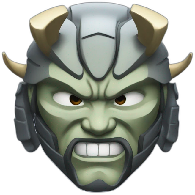 suit oni samurai emoji