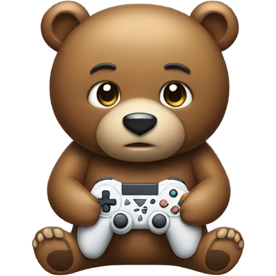 Gaming bear emoji