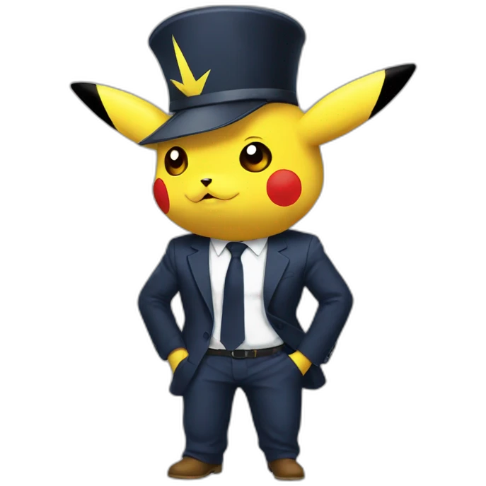 Pikachu sur macron emoji