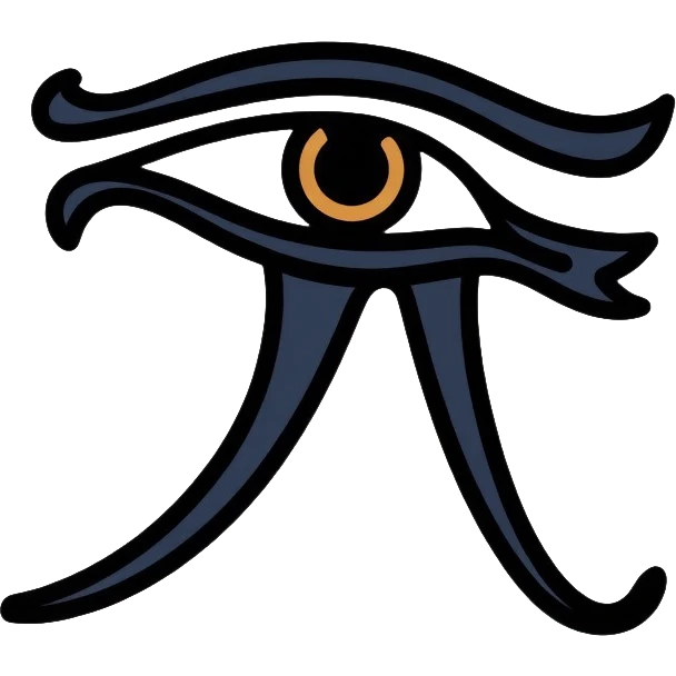 Ancient Egyptian Eye of Horus (Wadjet) symbol emoji