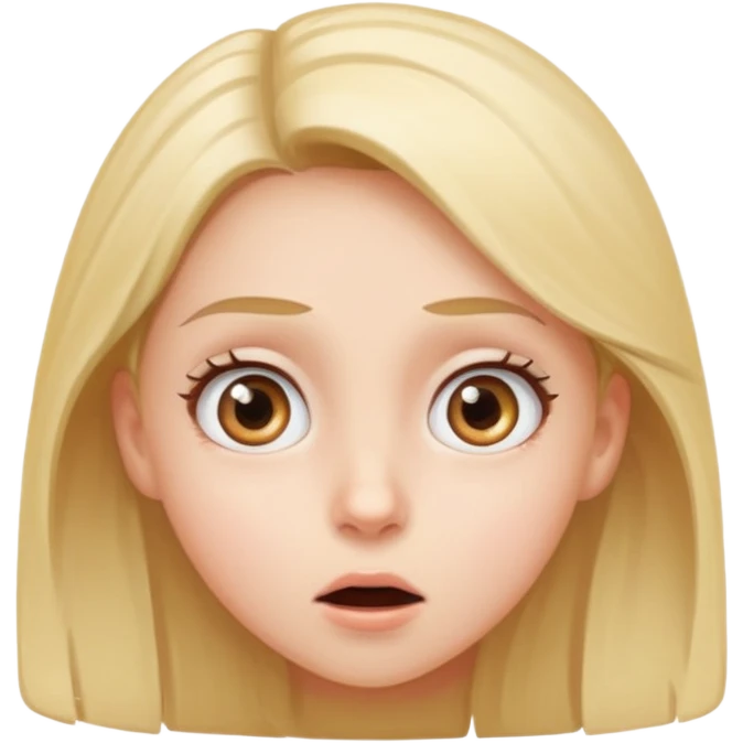 Girl amazed at what she’s seeing emoji