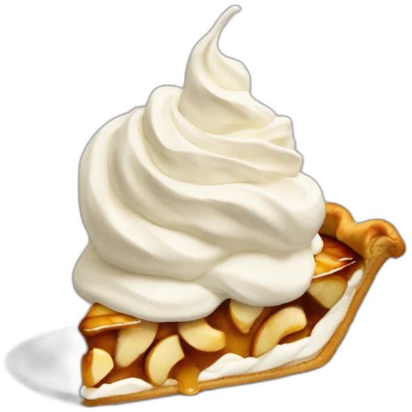 apple-pie-a-la-mode, -whipped-cream emoji