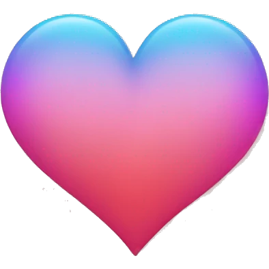 Gradient heart emoji