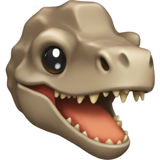 Dino shaped nugget no facial features emoji
