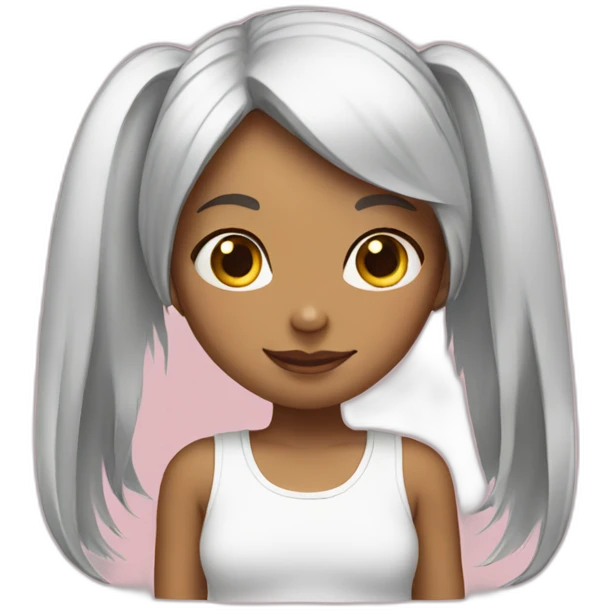 girl with bunnie ears emoji
