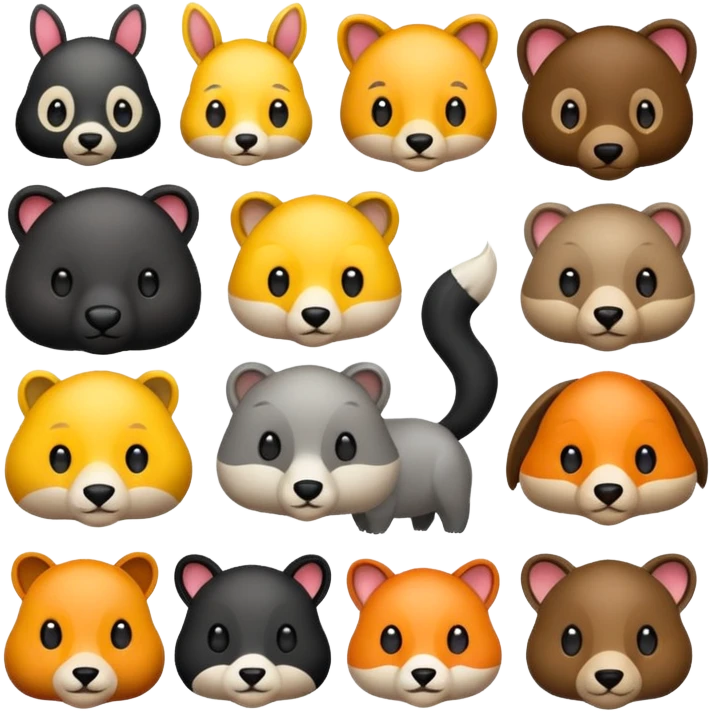 Faça vários animais juntos emoji