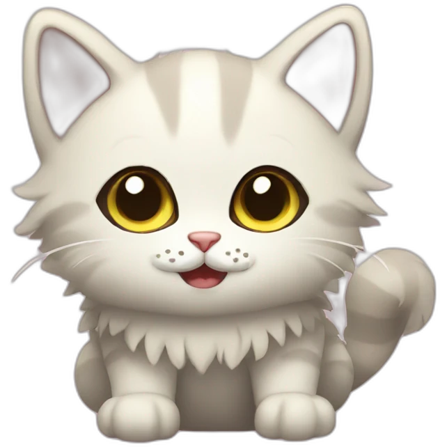 cute plant fluffy creature cat emoji