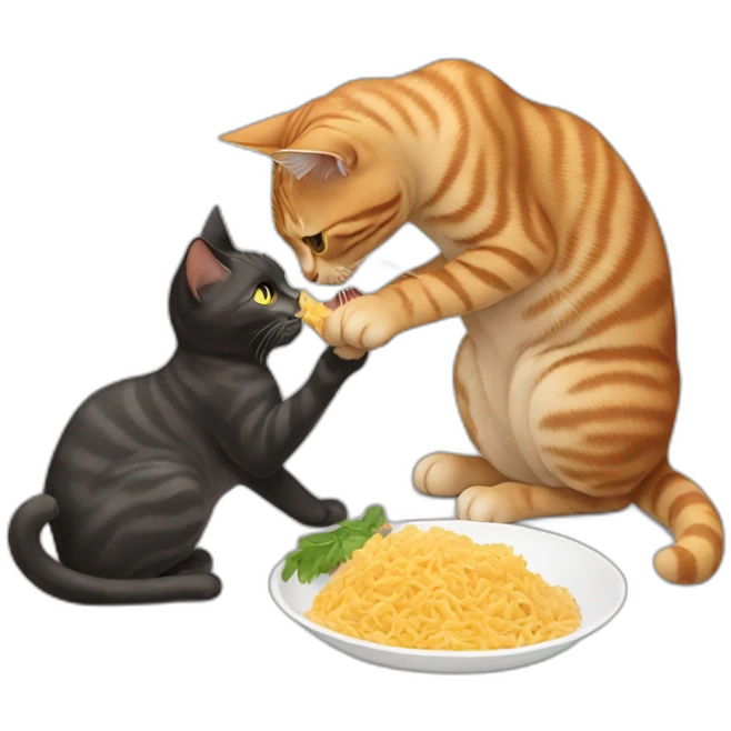 cat eating cat emoji
