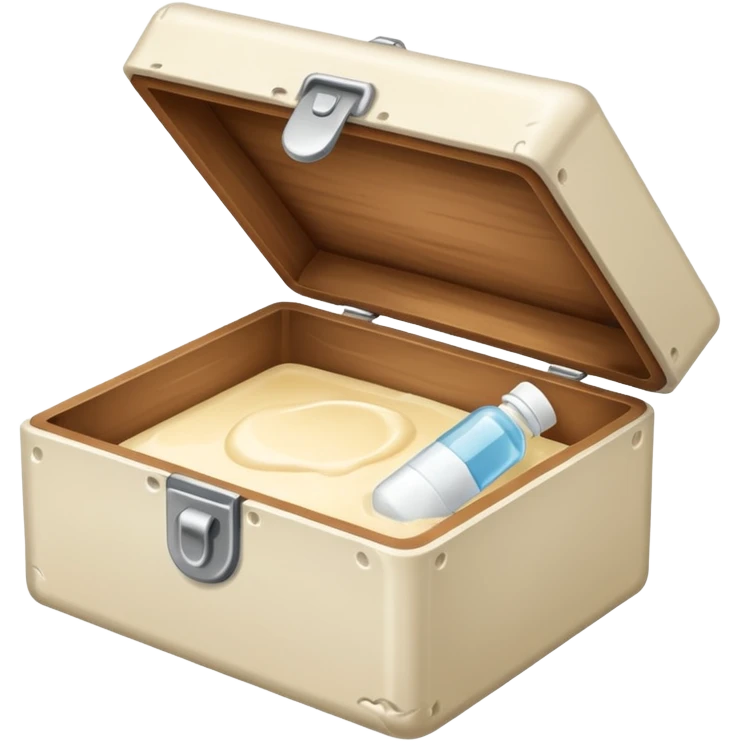 cream medicine in a box emoji