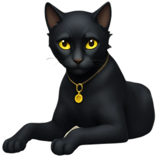 Chat noir emoji