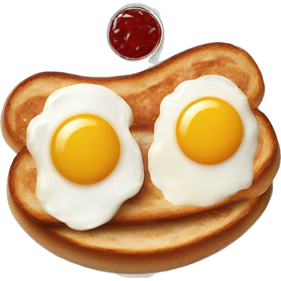 english breakfast consists of eggs sausage and butter and jam emoji
