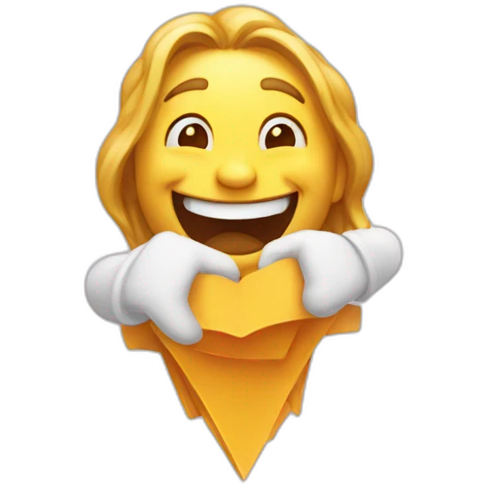 hexagonal happy emoji greeting emoji
