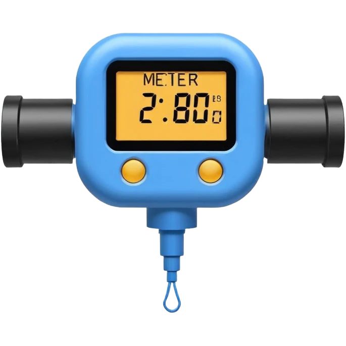 Mini caudalimetro color azul  emoji