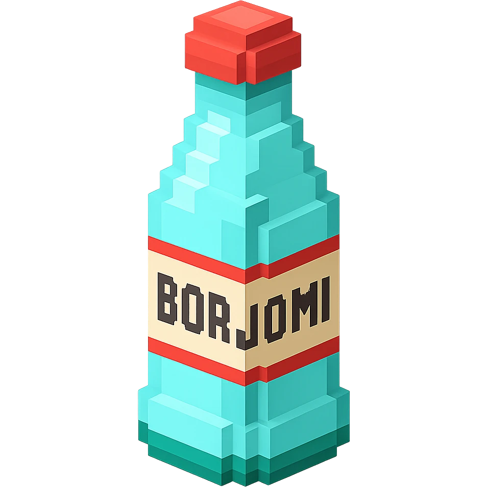 бутылка borjomi, no background emoji