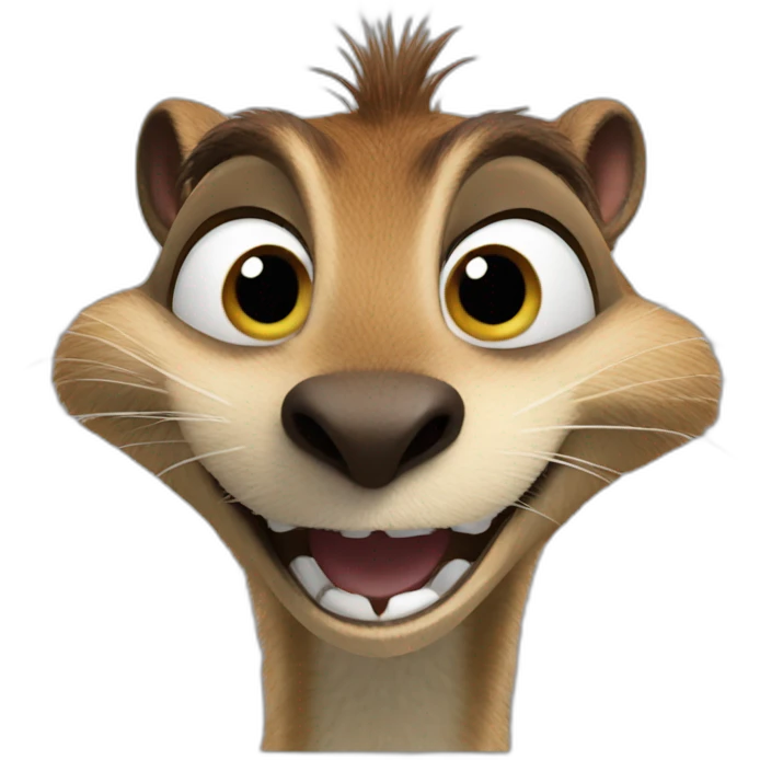 laughter emoji but it's scrat emoji