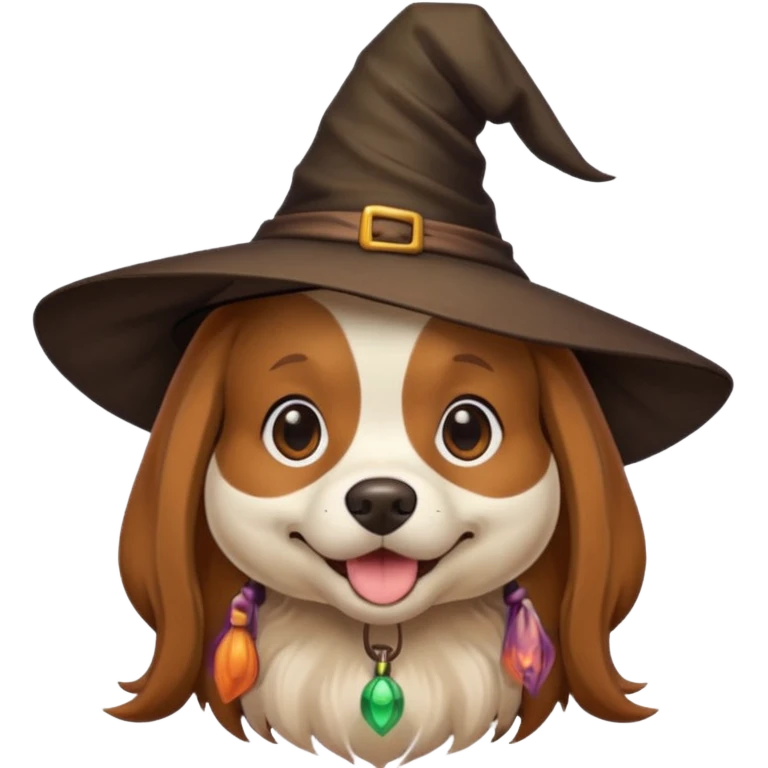 dog with witches hat emoji