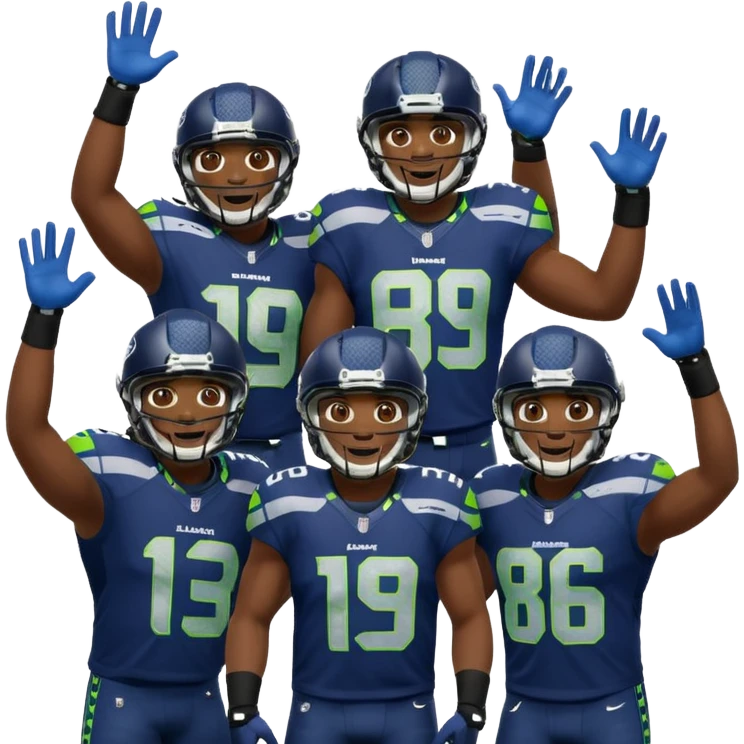 Seahawks celebrating emoji