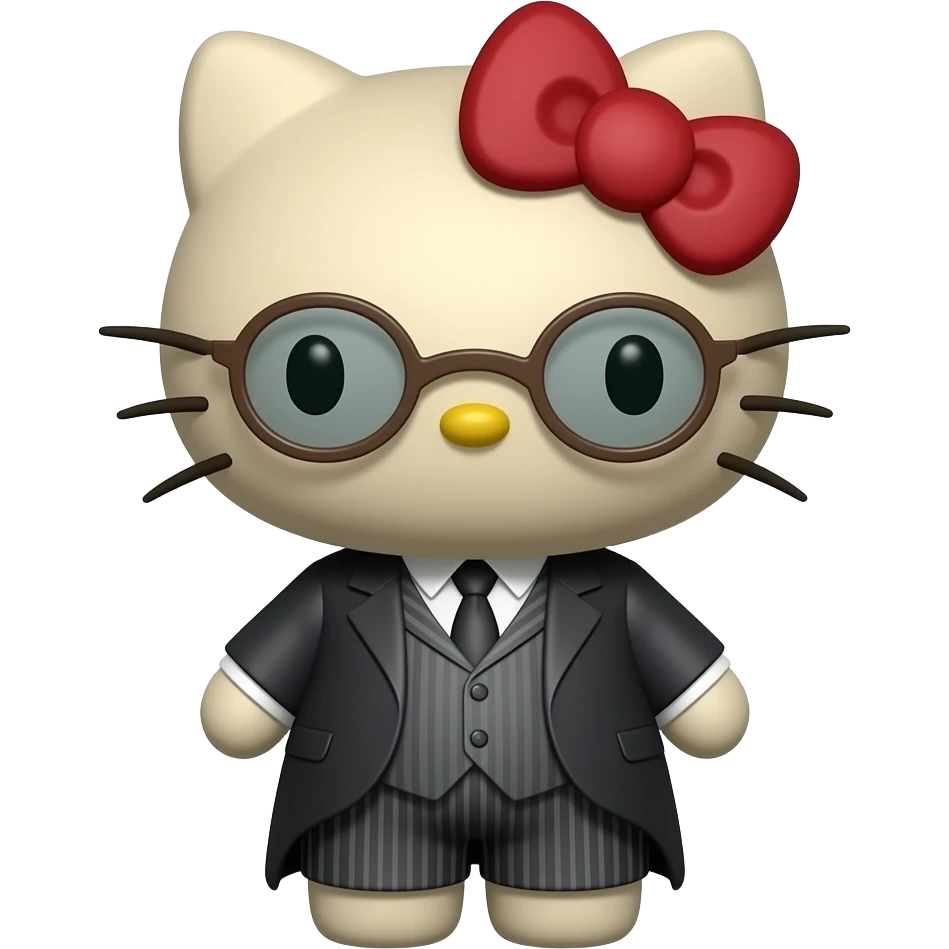 hello kitty disfrazada demr. hyde emoji