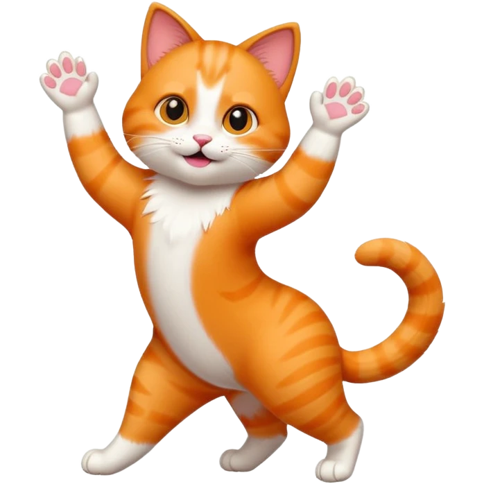 Dans eden kedi emoji