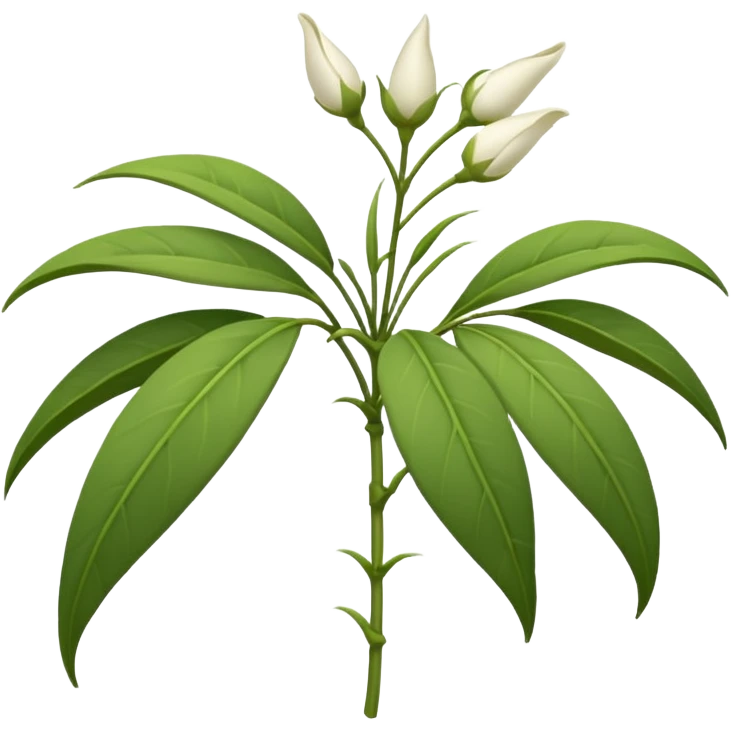 wilted jasmine emoji