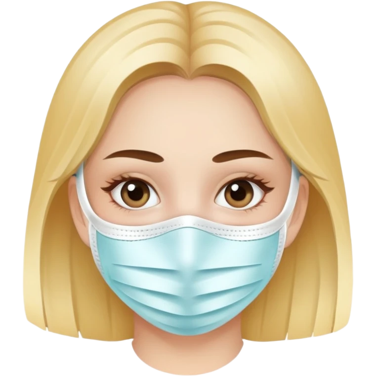 Girly wearing a facial mask  emoji