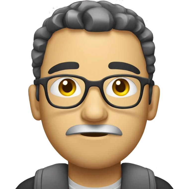 a very tired programmer emoji