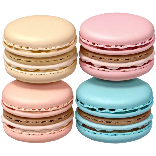 Three Macarons  emoji